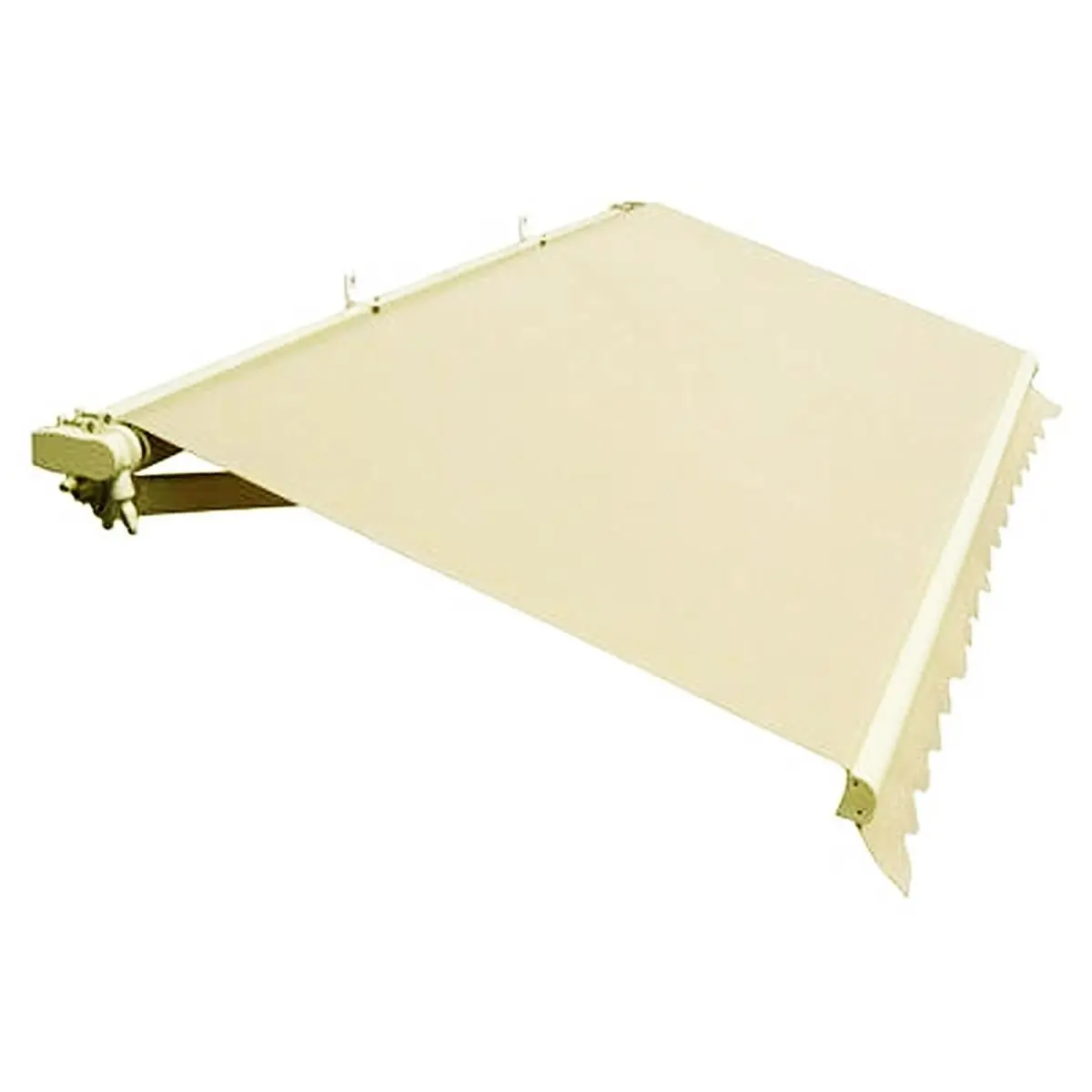 16 x 10 ft. Retractable Outdoor Motorized Patio Awning, Ivory
