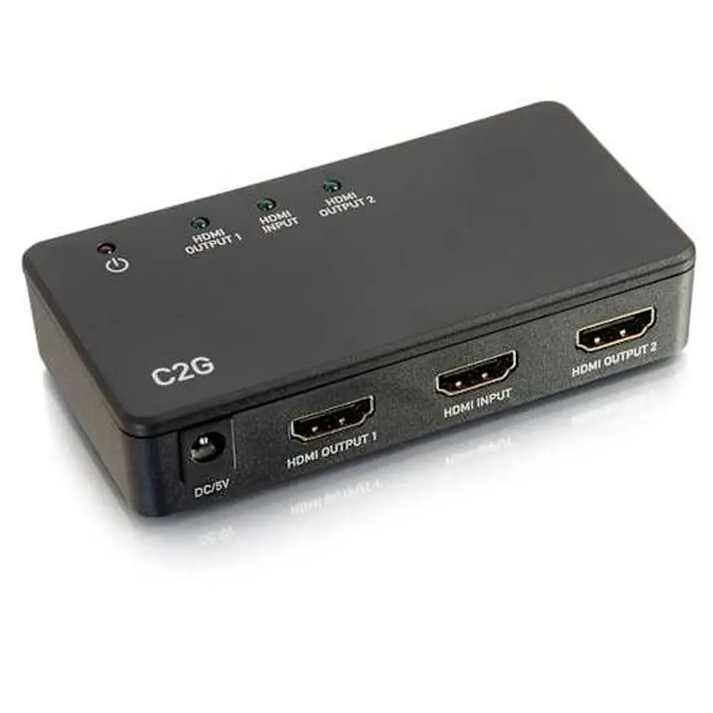 C2G 2-Port HDMI Distribution Amplifier Splitter - 4K 30Hz