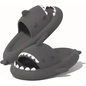 Cloud Shark Cartoon Slippers, Eva Summer Soft Sole Non-Slip Home Slippers, Shower and Beach Sandals Walking Shoes Footwear