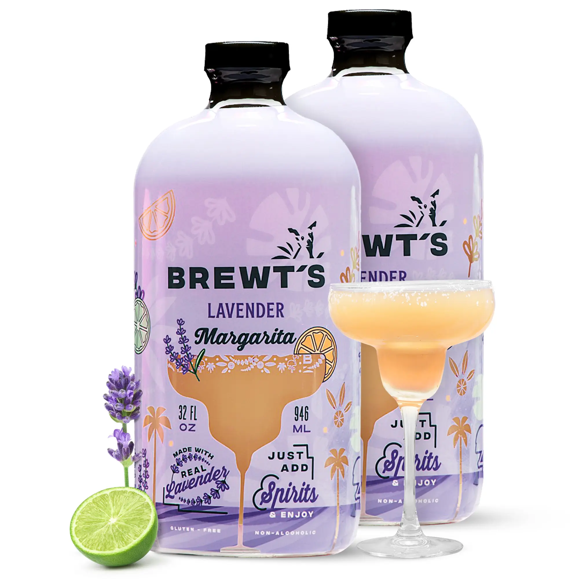 Brewt's Lavender Margarita Drink