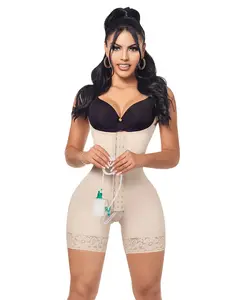 Medium Compression POSTOP Stage 1 Shapewear Comfort - Soft Lycra Fabric with Lace & Adjustable Straps for Women's Basic Leg Support Customized Womenswear