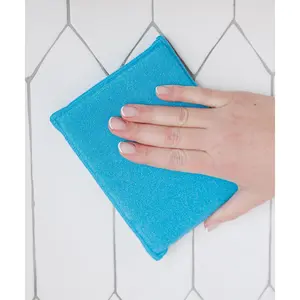BULK CASE: Dual Sided Microfiber Sponge - 100 count