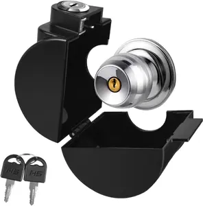 Child Proof Door Knob Cover Lock for Dementia Elderly Safety  Universal ABS Plastic LockOut Device for Bedroom, Bathroom, Gas Valve & Outdoor Faucets (Fits Most Circular Knobs) Pack