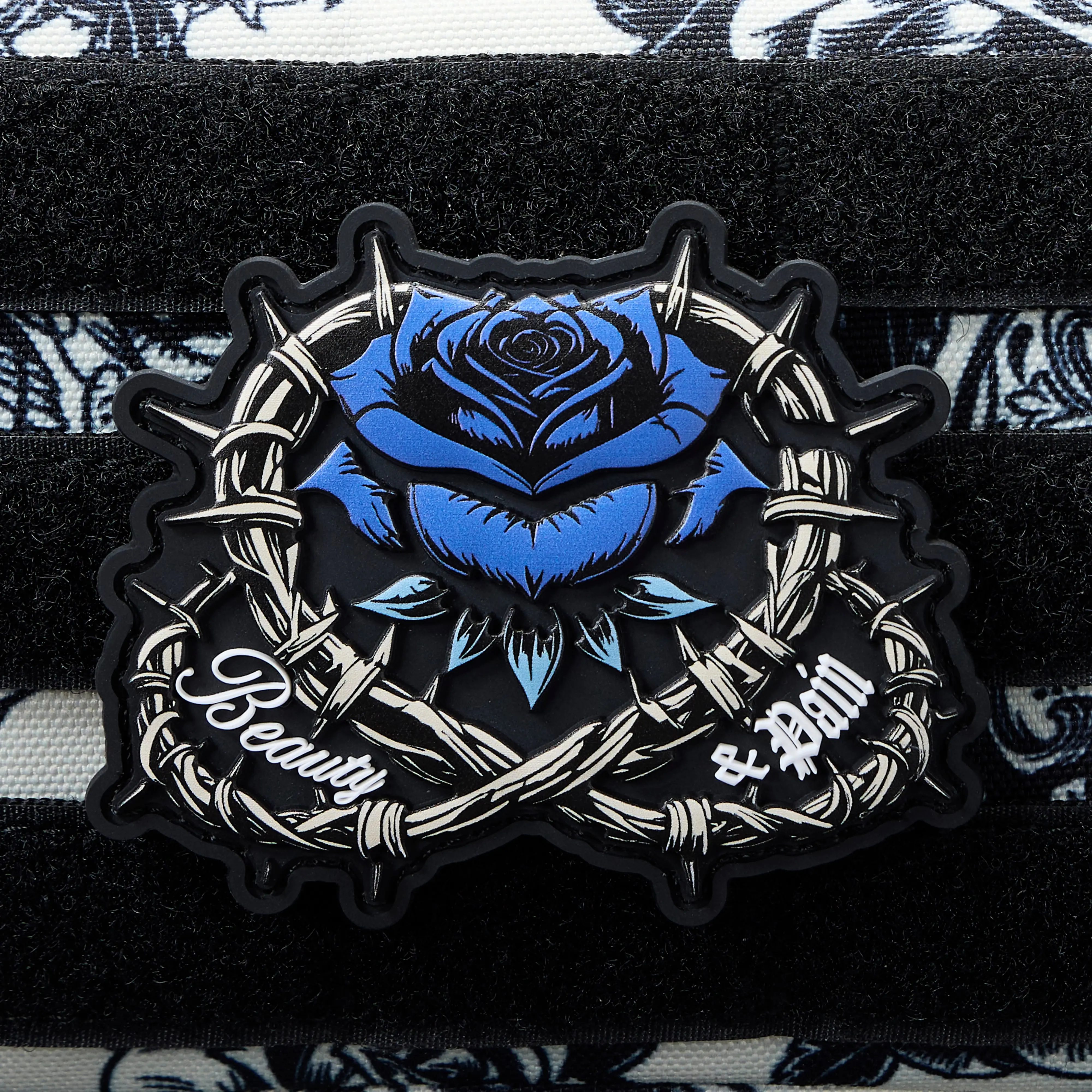 Buried In Ink Barbed Rose Patch
