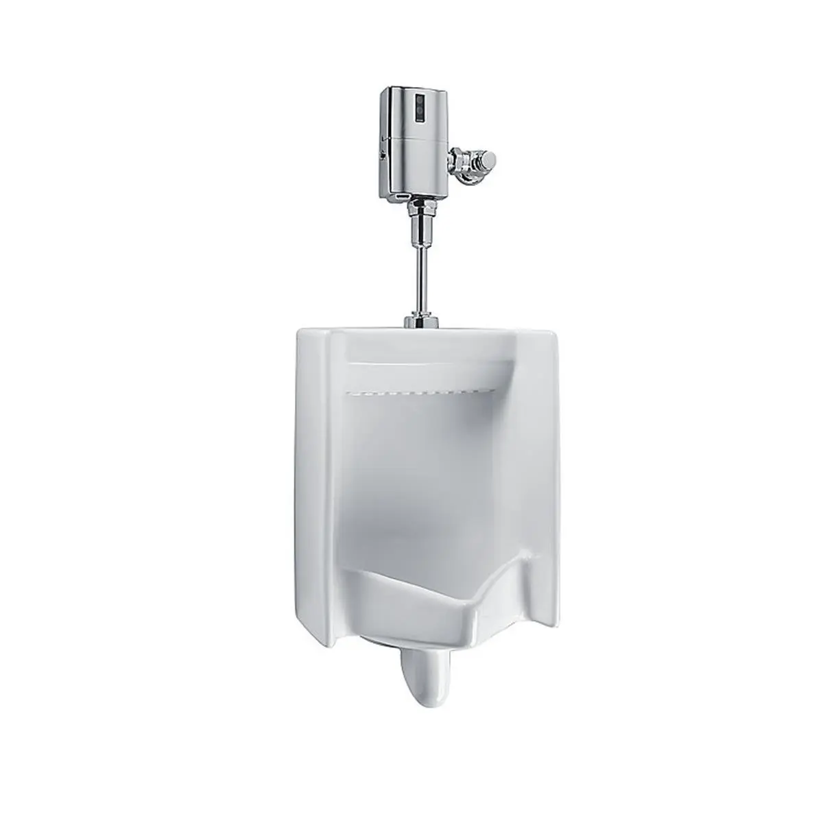 Commercial Rectangle Washout Urinal, ADA Compliant, Water-Saving 0.5 GPF with Top Spud, Holistic Design, Cotton White - UT447E-01