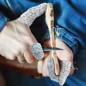 Evridwear 20PCS Finger Cots Cut Resistant Finger Sleeves,Glove Life Extender, Thumb Protectors Finger Covers Fingertip Protector for Cutting, Handicrafts, Craft, Kitchen, Sculpture