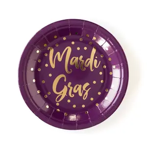 MARDI GRAS PLATES