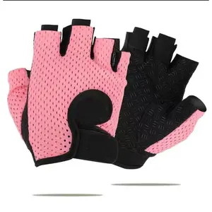 [Lightweight & Breathable Polyester Fitness Gloves] Full Palm Protection, Non-Slip Grip, Pull-On Closure For Weightlifting, Gym Training, Cycling & Casual Outings |     Solid Color, Sleek Glove Design, Sporty Style, Hand Washable, Workout Ge Football Glov