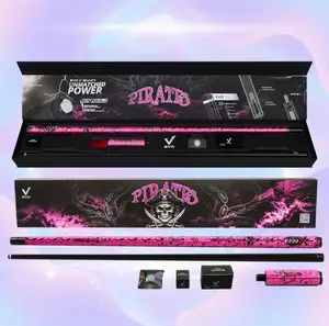Evo Pirates Maxbing Edition – Rose Raid Pool Cue Kit | Premium Glass Fiber + Carbon, 12.5mm EVO Tip, Wrapless Grip, 29" Shaft & Butt, 5/16-18 Joint, 19–19.5 oz, 4" Extension, Glove, Chalk, Joint Protectors
