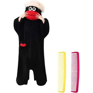 Viral Funny Puppet Mouth Monster Onesie, All Season Skin Friendly Soft Fleece Pajama, Goofy Halloween Costume Loungewear Ideal for Sleepover Party & Unique Novelty Birthday Gift for Men Women