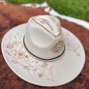 Hand-Burned Felt Hat