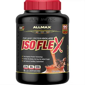 ALLMAX NUTRITION Isoflex Whey Protein Isolate Powder, 5lbs - Amino, Recovery, Stimulant-Free Health & Wellness Dietary Supplement for Fitness Support, Amino Protein Supplements, Recovery Protein Supplements