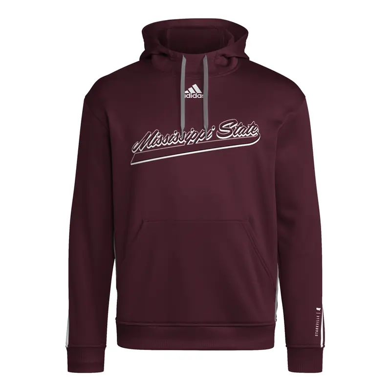 adidas Mens Msu Hoodie Training Casual Outerwear Casual - Red