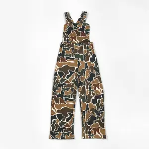 Camo Printed Kids Overall Pants