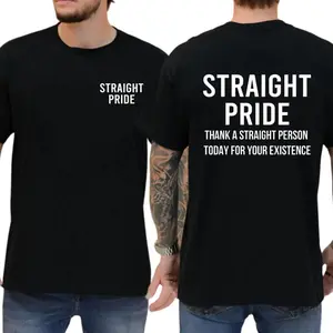 Straight Pride T-shirt, Thank A Straight Person Today For Your Existence Shirt, Unisex Graphic Tees, Funny Shirts, Comfy Cotton