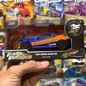 Jada Nissan Silvia s15 diecast car 1:32 scale fast and furious 25 years