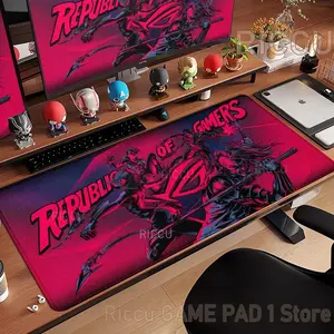 [Sale off up to 65%][Free Ship] HD Computer accessories Mousepad Asus Rog Gamer Keyboard Table Mats Large Lock Edge Mouse Pad XXL Esports Rubber Non-slip Carpet