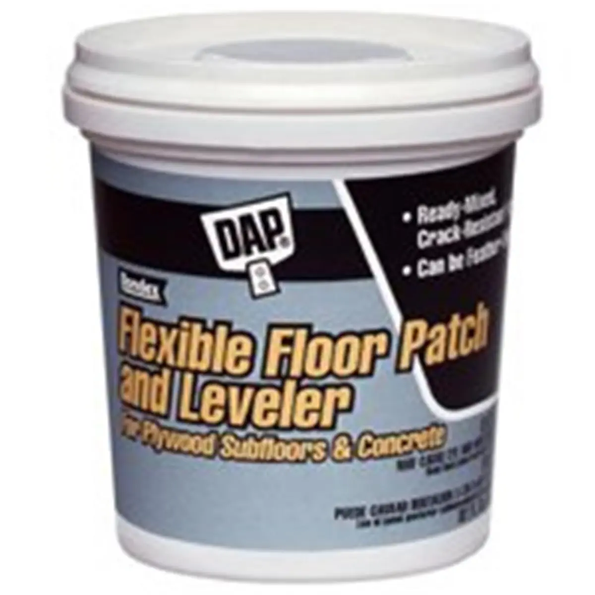Dap Readymix Floor Leveler - 1 Qt Latex-Based Flexible Floor Patch, Crack-Resistant Concrete Repair Material for Plywood Subfloors, Concrete Surfaces (Automotive & Motorcycle Paint Care)