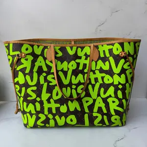 Pre-owned Louis Vuitton FINAL SALE Tote Bags X Stephen Sprouse Graffiti Neverfull GM Green