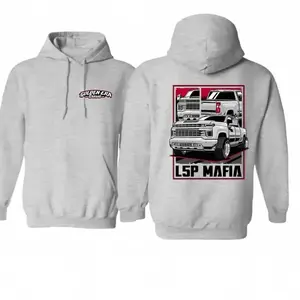 L5P Mafia Hoodie, Bold Diesel Truck Graphic, Slammed Silverado Dually Pullover Hoodie,Trendy Streetwear Hoodie