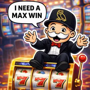 Sky High Sticker - Fun Casino Theme with Monopoly Man and Slot Machine Design for Decor