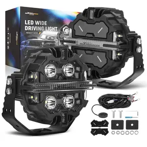 Maxpeedingrods Driving Auxiliary Light Universal 5inch 212W LED Round Light Pods for Offroad Driving