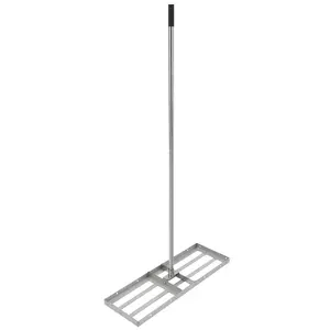 🌱 Flatten your lawn in one pass! 30" stainless steel leveling rake with 59" handle—zero back strain, perfect grade every time. Link in bio!