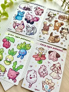 Poke Sticker Sheets Set 1