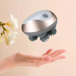 Electric Head Massager, 1 Box USB Rechargeable Handheld Scalp Massager, Multifunctional Head Scalp Massaging Tool for Home & Travel, Rechargeable Scalp Massagers