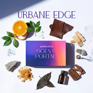 Custom Fragrance Making Kit – Citrus & Smoky Woods Signature Scent | Urbane Edge – Scent Portal Collection | 14 Ingredients & 6 Bottles