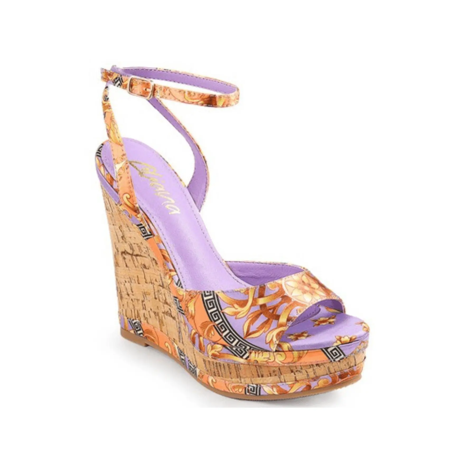 High Class Lifestyle Wedges (Purple Multiprint)