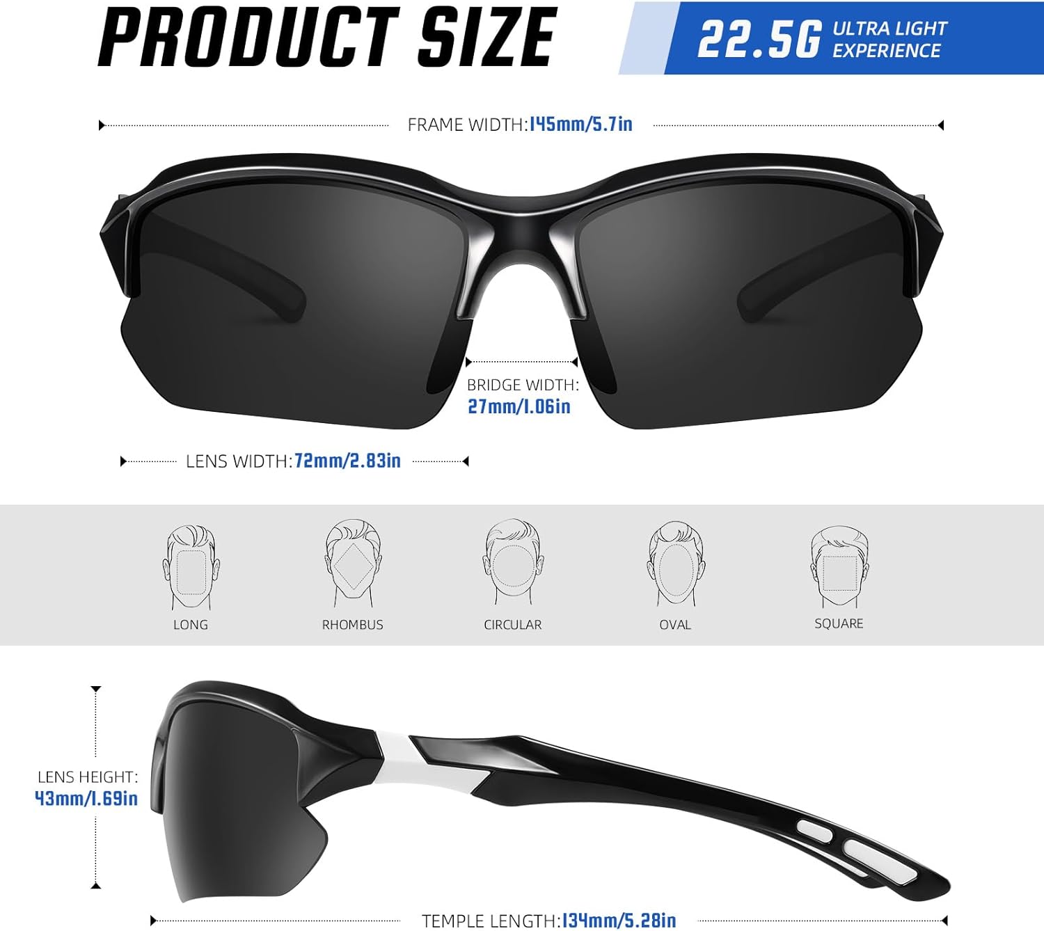 4 Pack Polarized Sports Sunglassess for Men and Women,HD UV400 Anti Blue Light Dual Use Eyewear, Ultra Lightweight Rimless Wrap Around Shades with Non-Slip Silicone Pads, for Driving Fishing Running Cycling Golf Hiking Summer,Summervibes,Summerwins, Outfi 4 Pack Polarized Sports Sunglassess for Men and Women,HD UV400 Anti Blue Light Dual Use Eyewear, Ultra Lightweight Rimless Wrap Around Shades with Non-Slip Silicone Pads, for Driving Fishing Running Cycling Golf Hiking Summer,Summervibes,Summerwins, Outfi