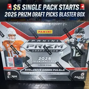 $5 SINGLE PACK STARTS  – 2025 Prizm Draft Picks Blaster Box!