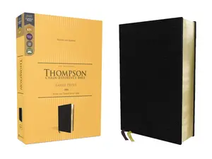 KJV, Thompson Chain-Reference Bible, Large Print, European Bonded Leather, Black, Red Letter, Comfort Print by Dr.  Frank Charles Thompson||Zondervan [Leatherbound Book]