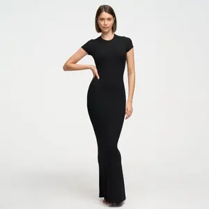Cfab Ribbed T-shirt Maxi Dress