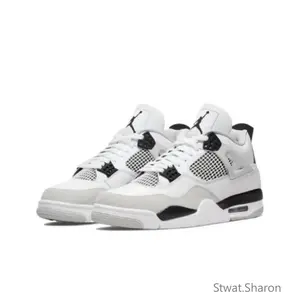 Retro-style white and black casual sports versatile durable and comfortable basketball shoes