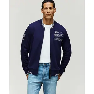 MENS DESMOND PIQUE KNIT BOMBER - MO1100018 MENS DESMOND PIQUE KNIT BOMBER - MO1100018