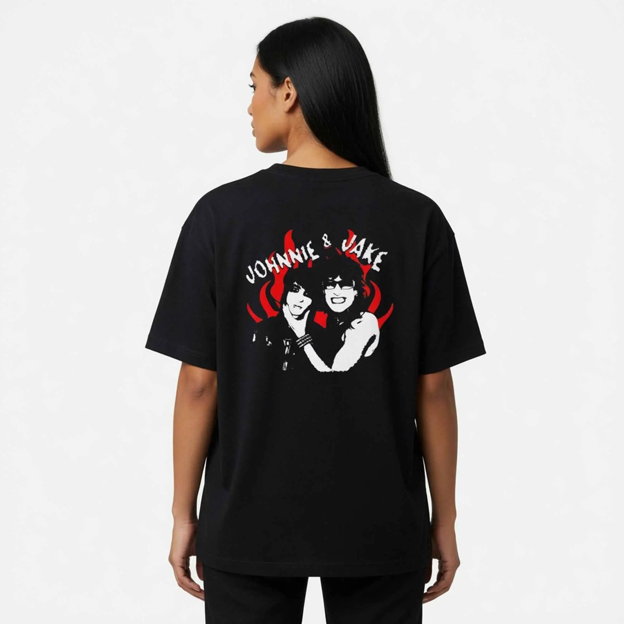 Jake Webber Johnnie Guilbert Shirt Flame Graphic Tee Alt Emo Aesthetic Unisex T-Shirt