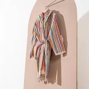 Pompom Striped Robes