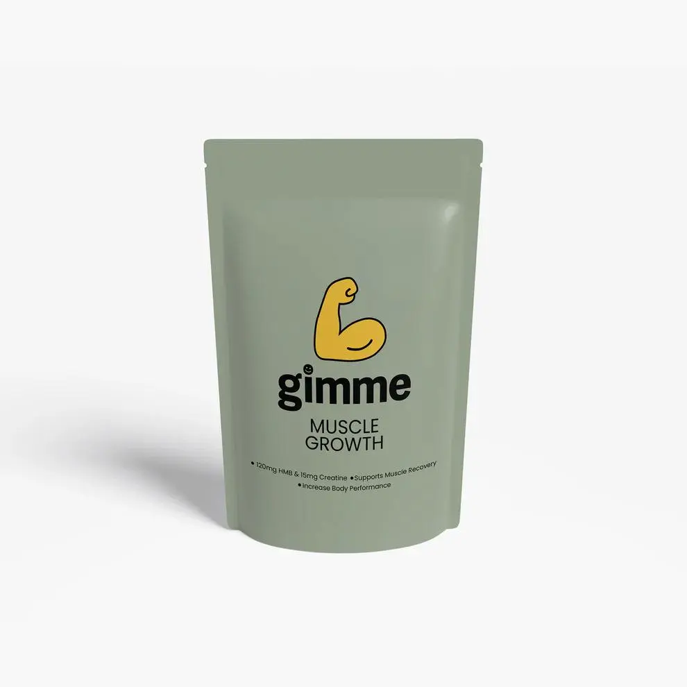 GIMME Plant-Based Daily Support Patches Muscle Formula 30 Pack for Active Lifestyle Nutrient-Infused Steady Release Easy Use