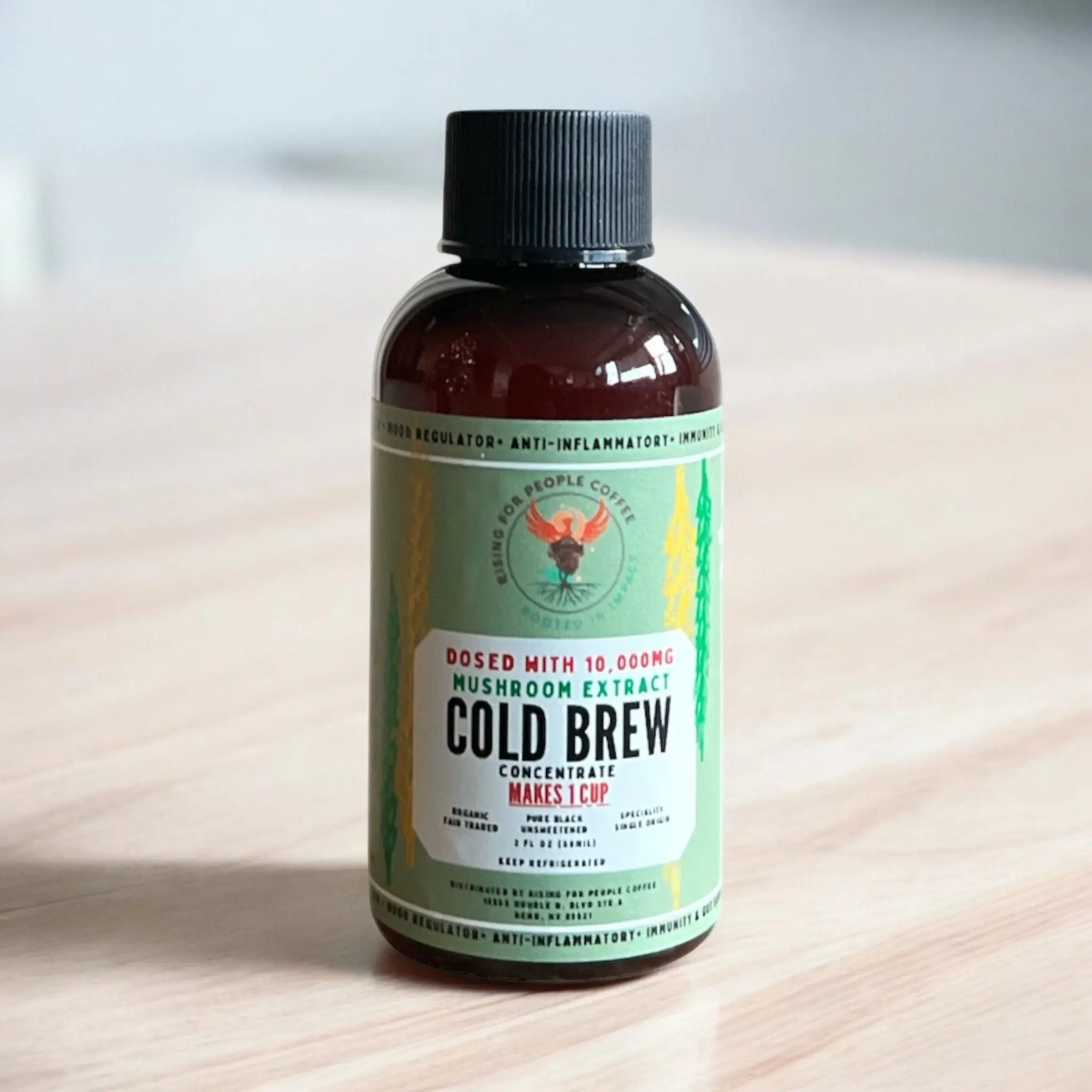 2oz Travel Happy Mushroom Cold Brew Concentrate Coffee