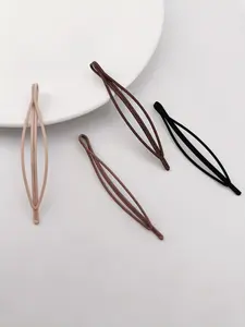 1 Pack 4 Pcs 7cm Sharp Oval Hair Clips, Simple Elegant Hair Accessories, Suitable for Various Hairstyles, Enhance Your Look