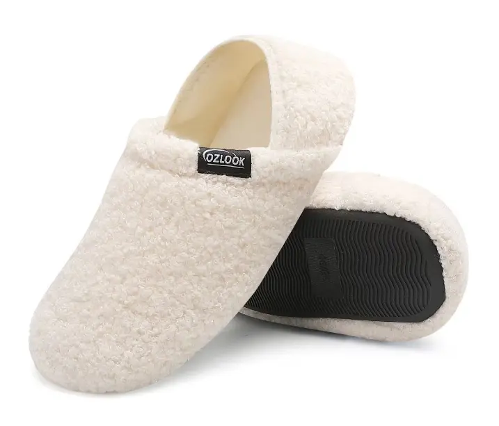 Cozy Foldable Heel House Shoes for Men Women, Non Slip Slip On Slides, Portable Warm Slippers Indoor Outdoor Use, Soft Barefoot Footwear for Bedroom Travel Hotel Yoga All Seasons