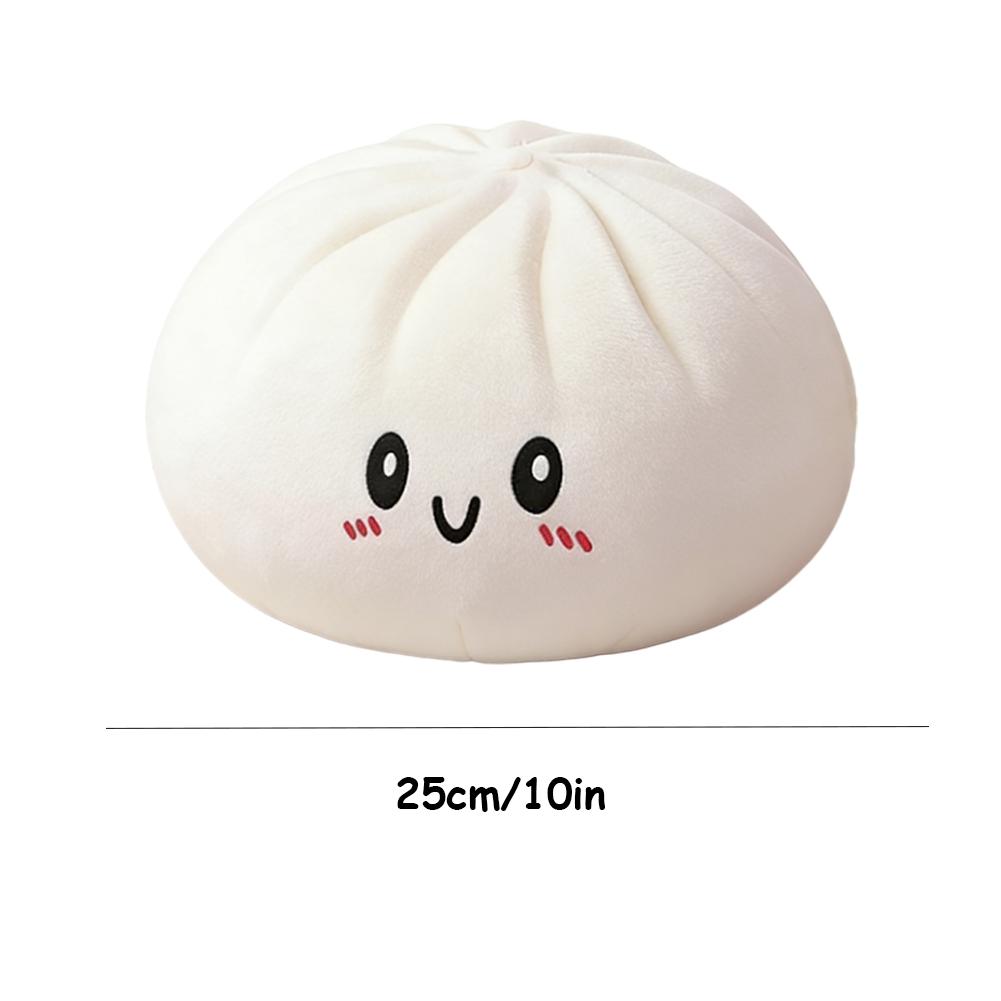 Large Dumpling Squishy Plush Toy Soft PET Stuffed Hug Pillow Adorable Steamer Design Home Decoration Stress Relief Toy for Kids