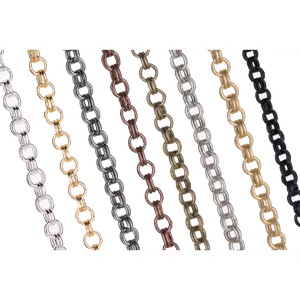 Double Rolo Belcher Chain XS Size measures 1.7mm available in Multiple Finishes sold by the Foot - CH 70
