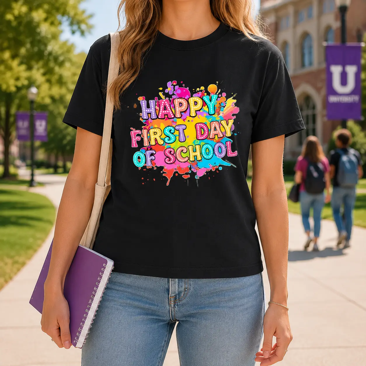 Funny Graphic T-Shirt, Unisex Streetwear Fashion Top in a Breathable Knit Fabric, Slimming Thin Casual Tee for Layering with Jackets & Cardigans