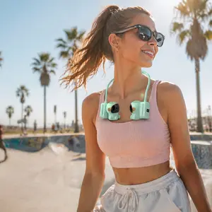 Exclusive Limited Edition! ChulaChill Macaron Astronaut Neck Fan | Stay Fresquita & Hands-Free,Bladeless & Foldable,Fast Cooling Portable Neck Fan,Noise-Free,Rechargeable