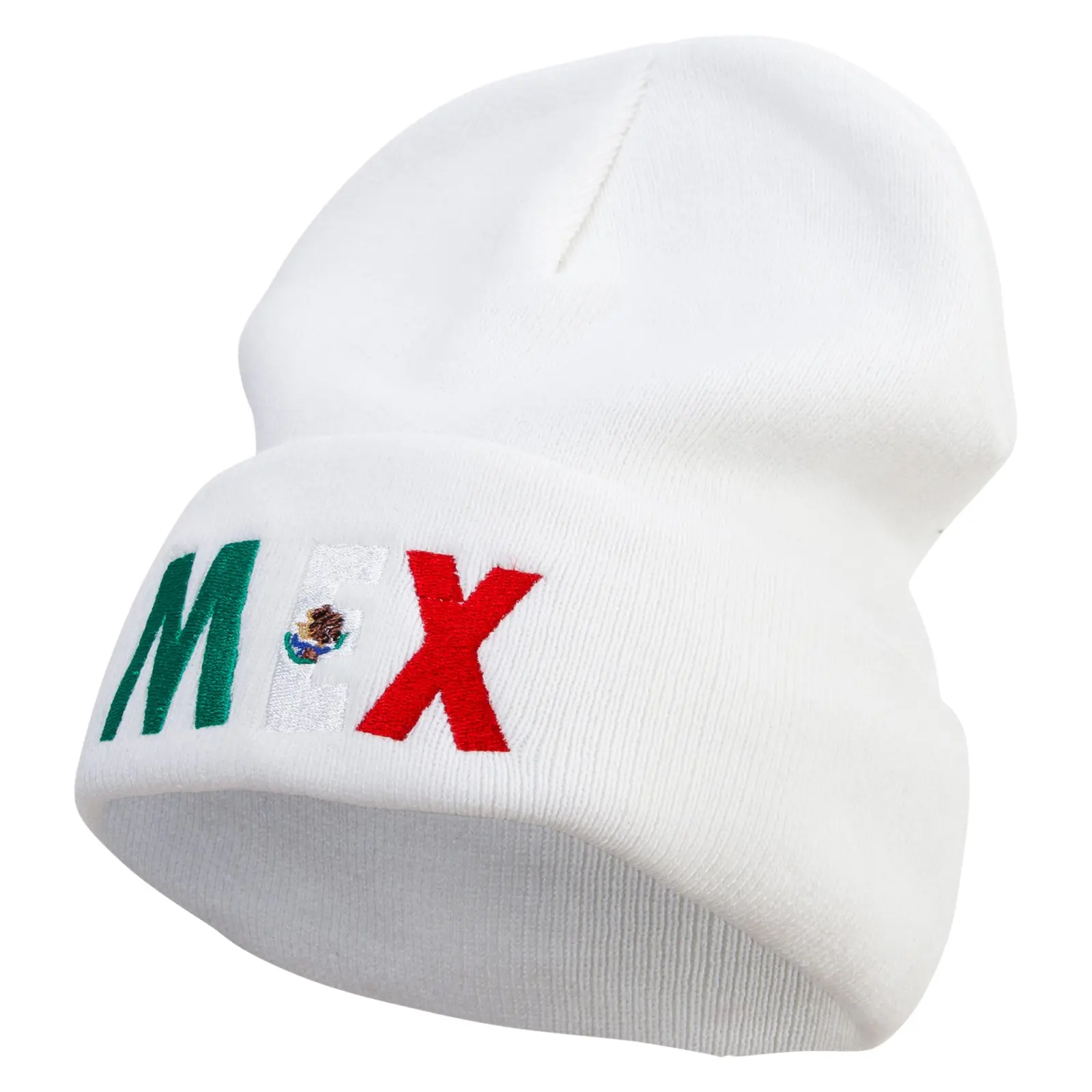 Mexico Embroidered Big Size Superior Cotton Long Knitting Beanie