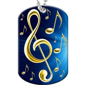 Vibrant Music Dog Tag