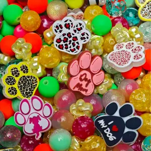 【D.P.C】Color Thems -  Acrylic DIY Beads Mix - 150ml 300ml 650ml Sizes for Bracelets Phone Charms Necklaces Hair Beads Bag Chains Earrings Rings Hair Ropes